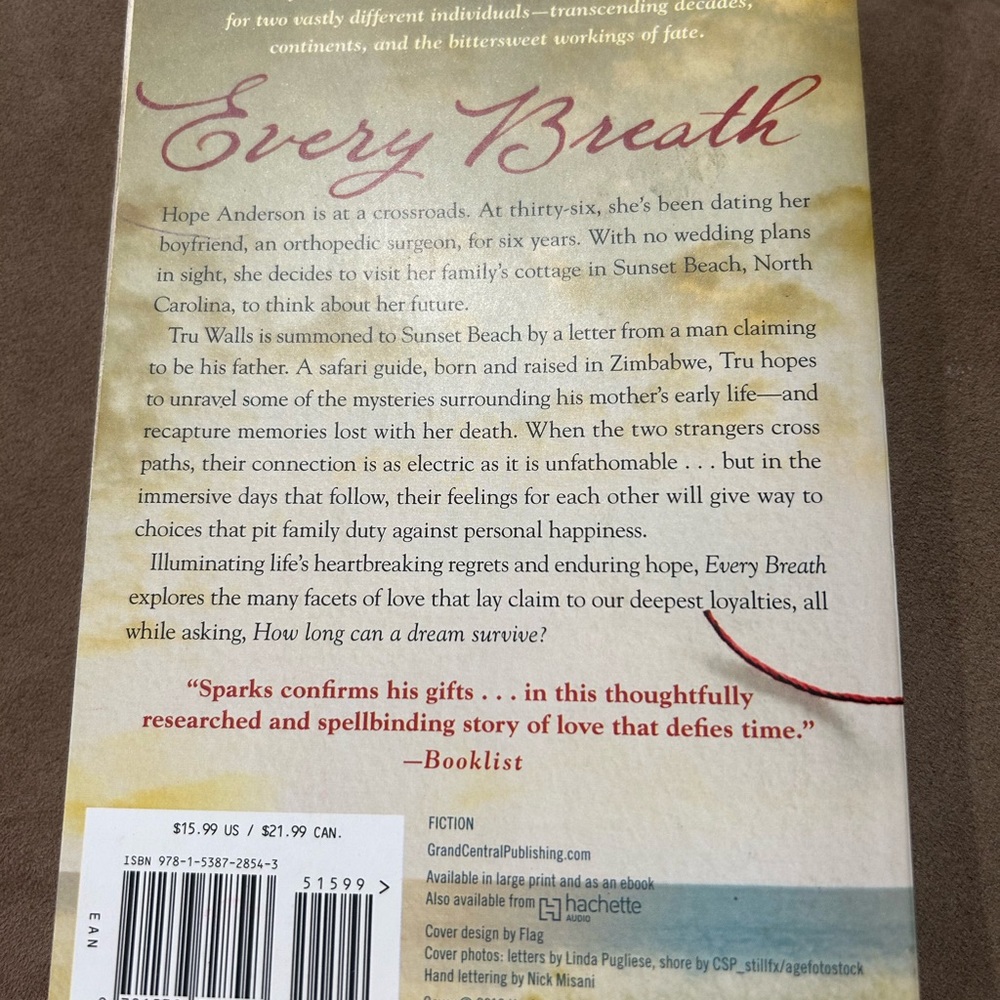 Every Breath by Nicholas Sparks - Picture 3 of 3